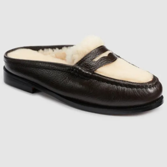 G.H.Bass Weejun WYNN Shearling Mules - Picture 12 of 12